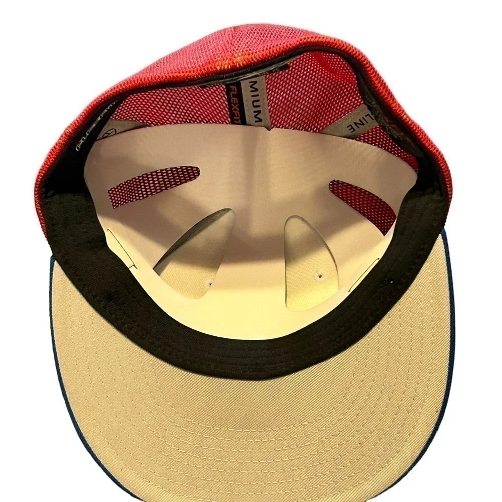 Cap America Flexfit® Performance Trucker Mesh Back Cap Red/White/Blue Size XS